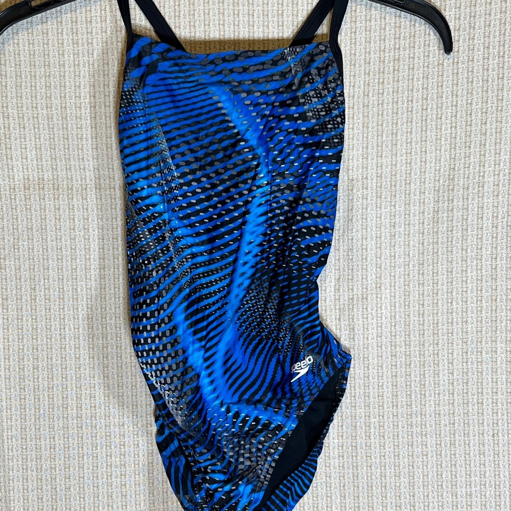 Speedo Blue and Black Swimsuit